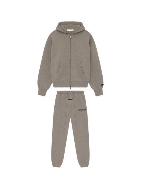 1:1 quality version 28389990 ALWAYS ON Classic Zipper Style Back Silicone Letter Hoodie & Sweatpants Set 2 colors