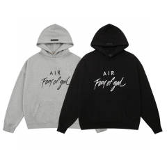 FEAR OF GOD AIR Hoodie Gray Black