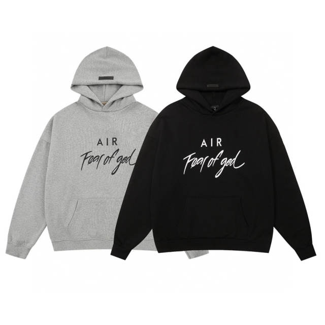 FEAR OF GOD AIR Hoodie Gray Black