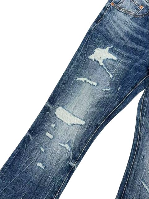 1:1 quality version Ripped Blue Flare Jeans 28648680