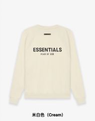 1:1 quality version Front Solid-Color Back Silicone Letter Pullover Sweatshirt 5 colors 28529899