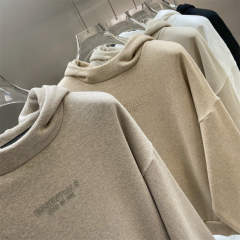 Essentials Fog Fear of God Small Rubber Logo Hoodies 4 Colors (Black/Burgundy/Green/Beige)