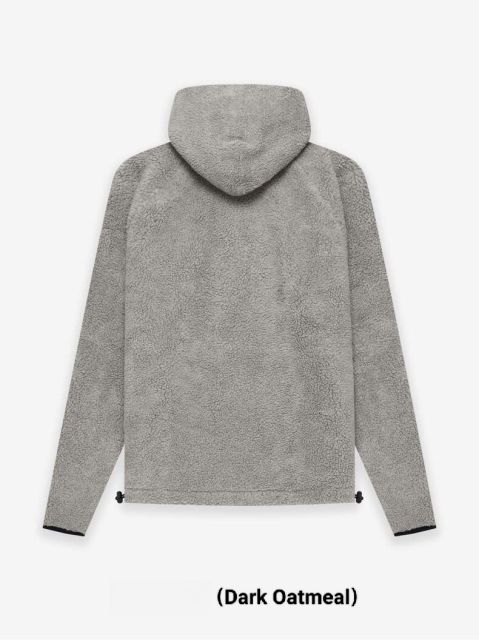 1:1 quality version Logo Labeled fleece lamb wool half-zip Hoodie 3 colors