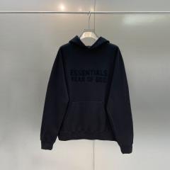 Fog Fear of God back Rubber Logo Hoodies 4 Colors (Black/Burgundy/Green/Beige)
