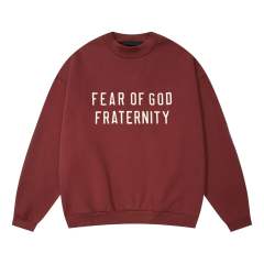 1:1 quality version Fraternity Logo Printed Crew Neck Sweatshirt 5 colors