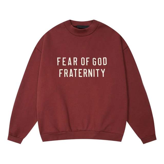 1:1 quality version Fraternity Logo Printed Crew Neck Sweatshirt 5 colors