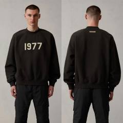 1:1 quality version 3D Flocked 1977 Digital Crewneck Pullover Sweatshirt 4 colors 28491693