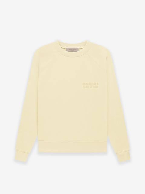 1:1 quality version Cubic Double Flocked Letter LOGO Crew Neck Sweatshirt 6 colors