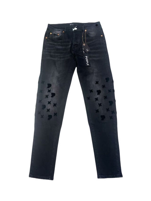 1:1 quality version Flocked Pattern Jeans 2 colors 28628158