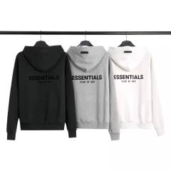 ESSENTIALS Flocked Print Hoodie / Crewneck