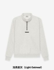 1:1 quality version Back Silicone Letter Mockneck Half-Zip Sweatshirt 5 colors 28529897