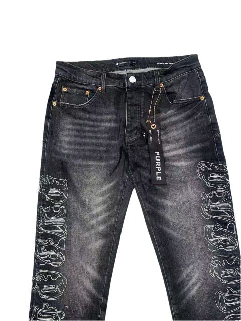 1:1 quality version Line Embroidery Art Word Jeans 28648678