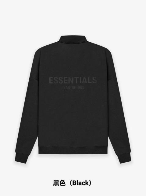 1:1 quality version Back Silicone Letter Mockneck Half-Zip Sweatshirt 5 colors 28529897