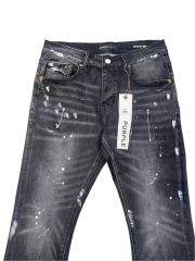 1:1 quality version Messy Splashing Ink Chalk Micro Flare Jeans 28642014