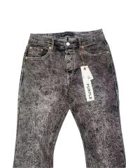 1:1 quality version Crumpled Small Pattern Slightly Bell-bottomed Jeans 28642012