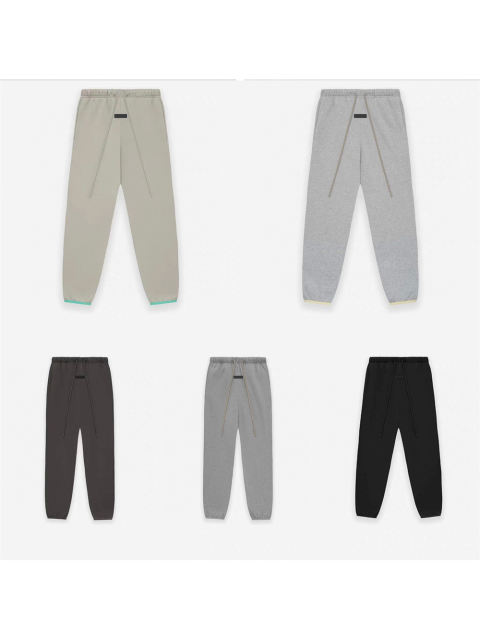 1:1 quality version Rubber label letter hats brim trouser hem wrapped Hoodie & Sweatpants Set 5 colors