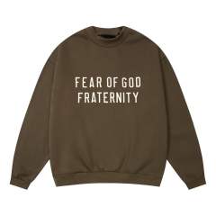 1:1 quality version Fraternity Logo Printed Crew Neck Sweatshirt 5 colors