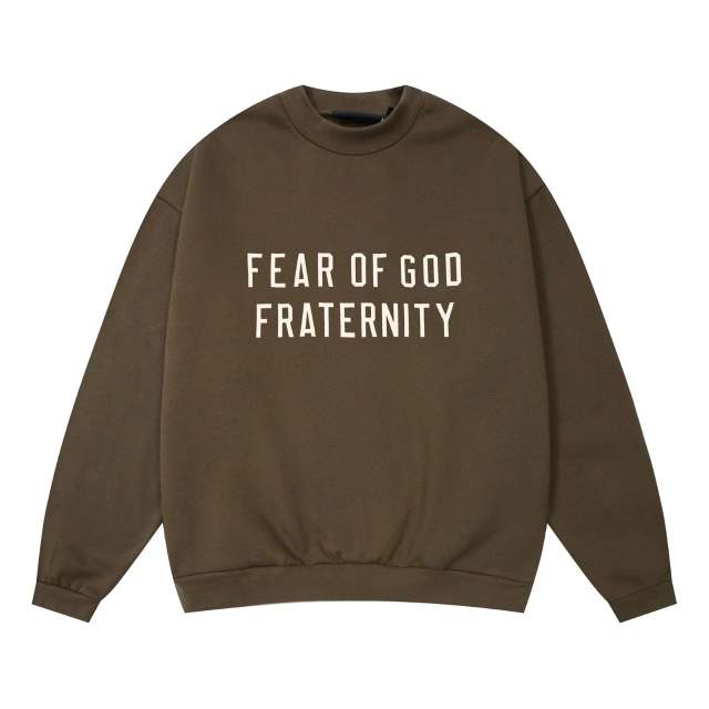 1:1 quality version Fraternity Logo Printed Crew Neck Sweatshirt 5 colors