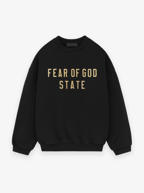 1:1 quality version 28412787 Back To School Logo Printed Fleece Crewneck Sweatshirt 4 colors