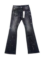 1:1 quality version Messy Splashing Ink Chalk Micro Flare Jeans 28642014