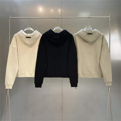 Essentials Fog Fear of God Small Rubber Logo Hoodies 4 Colors (Black/Burgundy/Green/Beige)