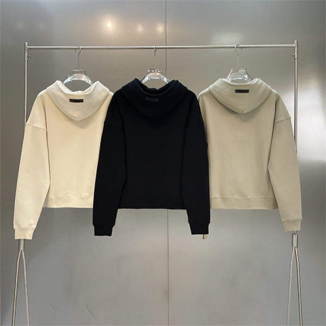 Essentials Fog Fear of God Small Rubber Logo Hoodies 4 Colors (Black/Burgundy/Green/Beige)