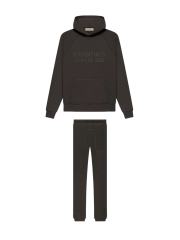 1:1 quality version Cubic Double Flocked Letter Logo Hoodie & Sweatpants Set 6 colors