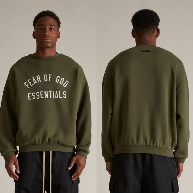 1:1 quality version 28412787 Back To School Logo Printed Fleece Crewneck Sweatshirt 4 colors