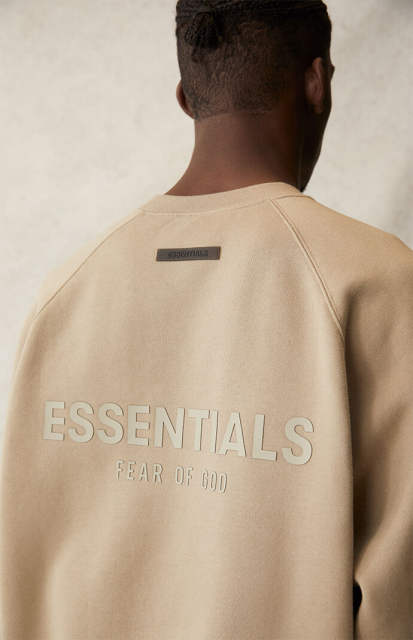 1:1 quality version Front Solid-Color Back Silicone Letter Pullover Sweatshirt 5 colors 28529899