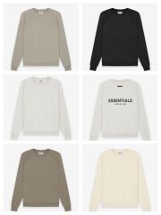 1:1 quality version Front Solid-Color Back Silicone Letter Pullover Sweatshirt 5 colors 28529899