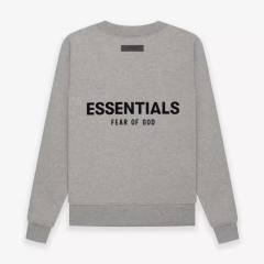 ESSENTIALS Flocked Print Hoodie / Crewneck