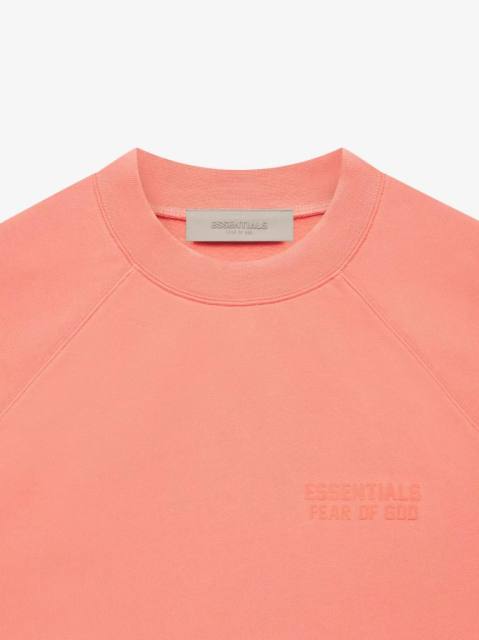 1:1 quality version Cubic Double Flocked Letter LOGO Crew Neck Sweatshirt 6 colors