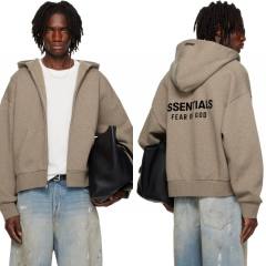 1:1 quality version 28389990 ALWAYS ON Classic Zipper Style Back Silicone Letter Hoodie & Sweatpants Set 2 colors