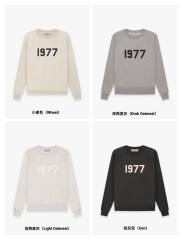1:1 quality version 3D Flocked 1977 Digital Crewneck Pullover Sweatshirt 4 colors 28491693