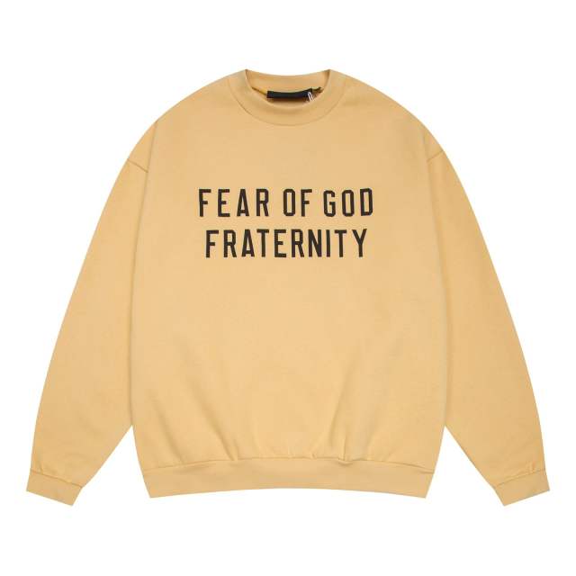 1:1 quality version Fraternity Logo Printed Crew Neck Sweatshirt 5 colors
