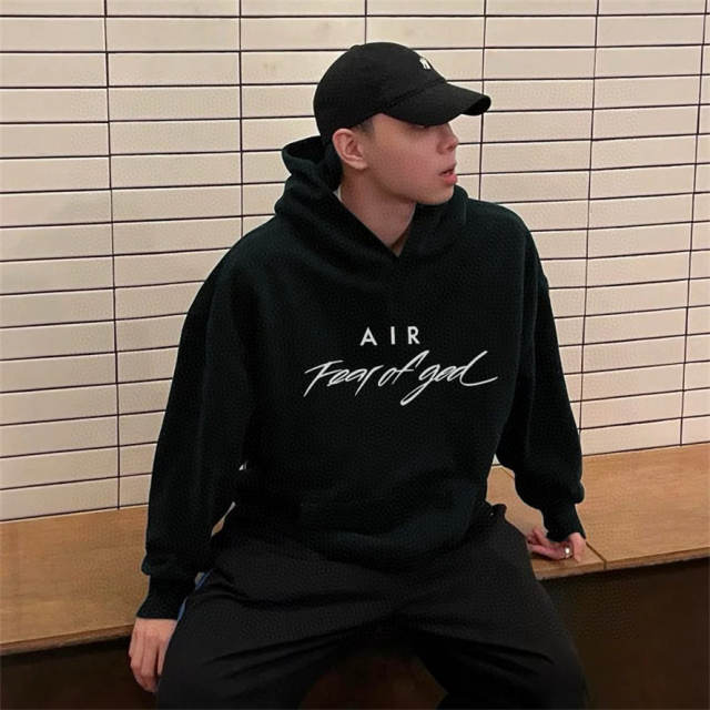 FEAR OF GOD AIR Hoodie Gray Black