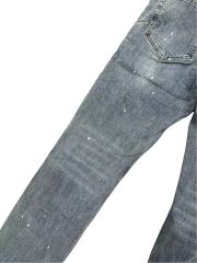 1:1 quality version Knee Hole Splatter Jeans 28648674