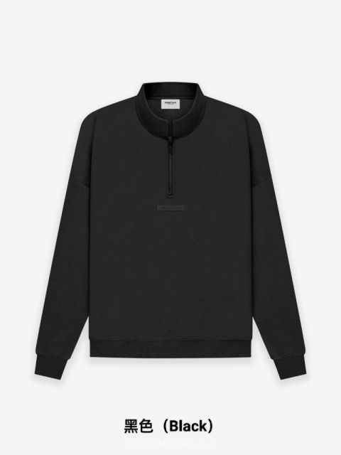 1:1 quality version Back Silicone Letter Mockneck Half-Zip Sweatshirt 5 colors 28529897