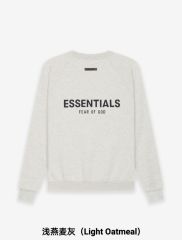 1:1 quality version Front Solid-Color Back Silicone Letter Pullover Sweatshirt 5 colors 28529899