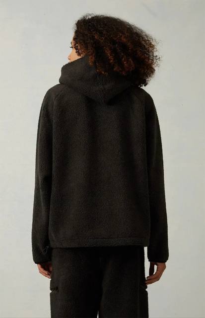 1:1 quality version Logo Labeled fleece lamb wool half-zip Hoodie 3 colors