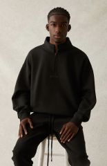 1:1 quality version Back Silicone Letter Mockneck Half-Zip Sweatshirt 5 colors 28529897
