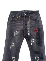 1:1 quality version Red and White Letter P Embroidered Flared Jeans 28648679