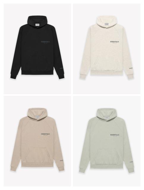 FOG Fear of God ESSENTIALS Small Logo Pullover Hoodie (Black/Khaki/Green/Beige)