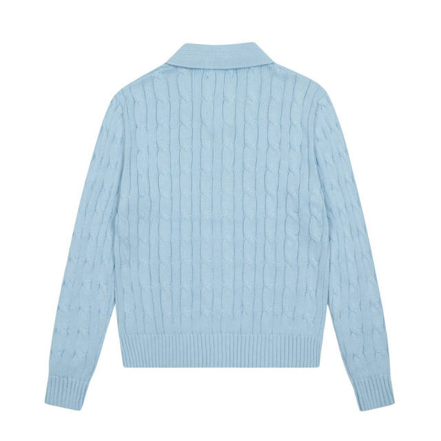 Rαlph Lαuren Collared Cable-knit Cardigan
