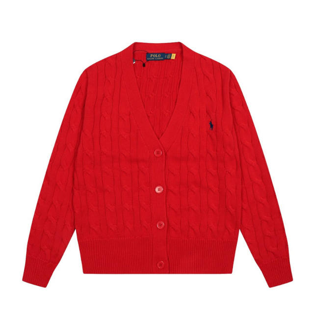 Rαlph Lαuren Collared Cable-knit Cardigan