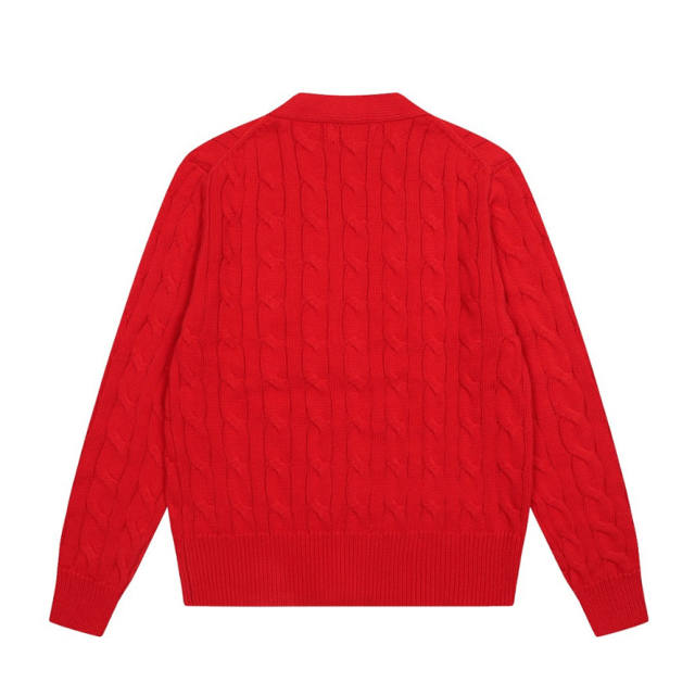 Rαlph Lαuren Collared Cable-knit Cardigan