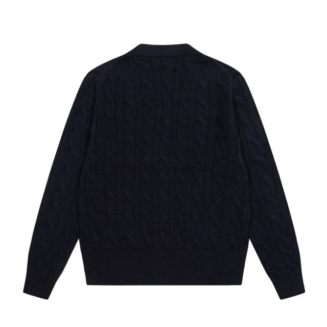 Rαlph Lαuren Collared Cable-knit Cardigan