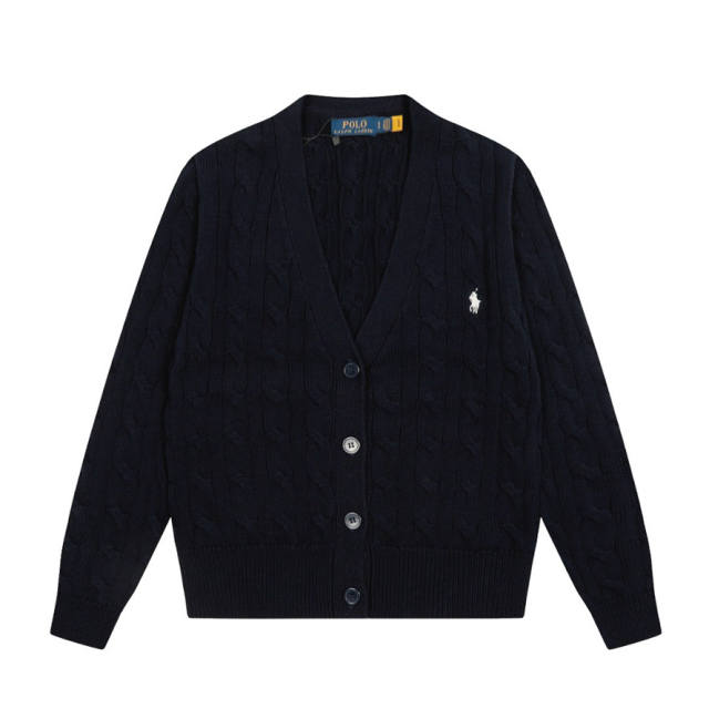 Rαlph Lαuren Collared Cable-knit Cardigan