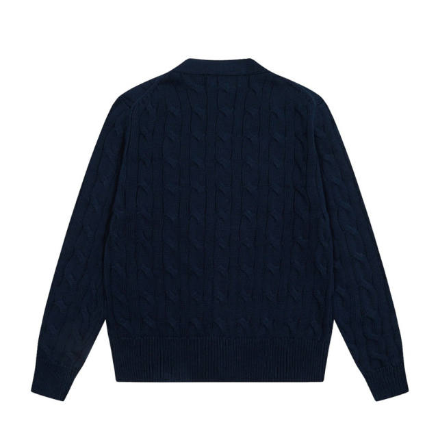Rαlph Lαuren Collared Cable-knit Cardigan