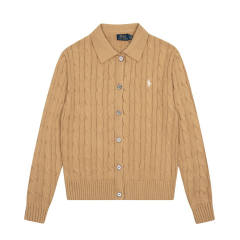 Rαlph Lαuren Collared Cable-knit Cardigan